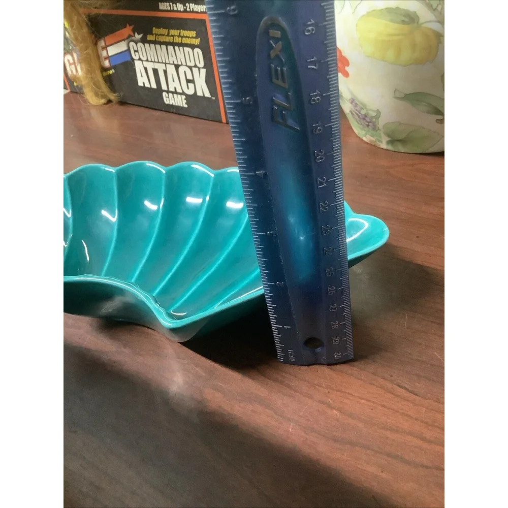 Beautiful California Pottery Aqua Lazy Susan Piece